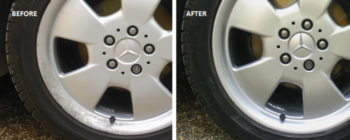Alloy Wheel Repair - Before and After